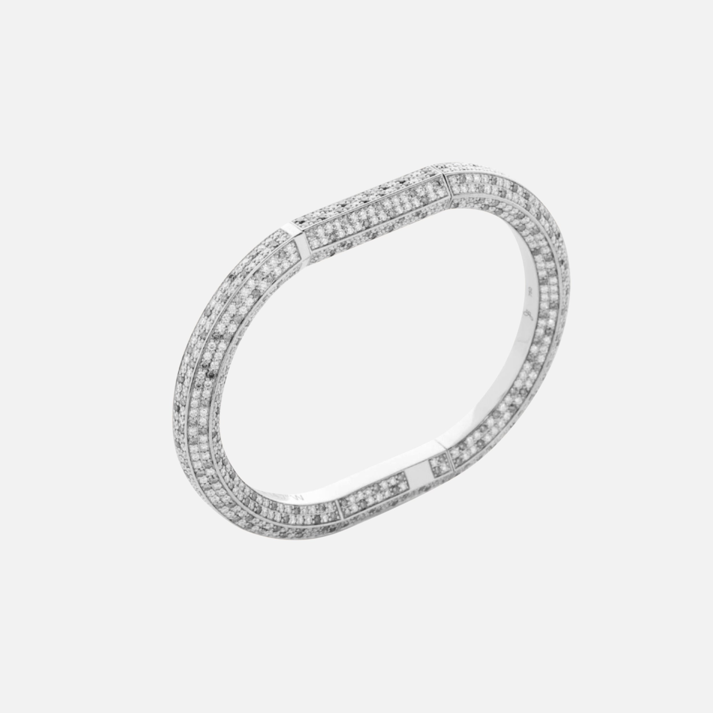 Vault Pavè, 18k White Gold