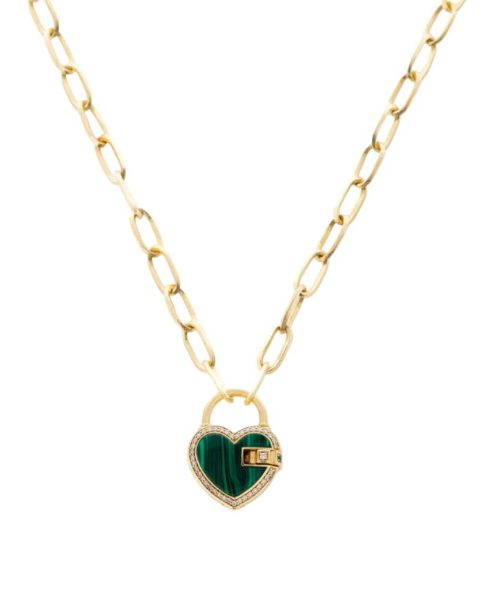 The Heart Padlock Mini by James Banks Design - At Present Jewelry