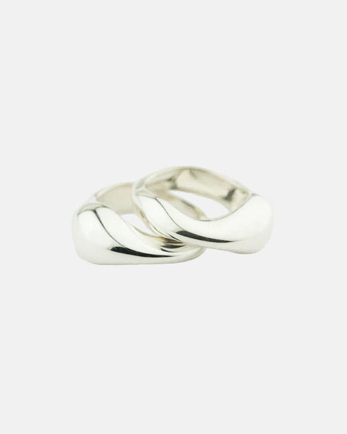 Eva Double Set Rings by MM Druck - At Present Jewelry