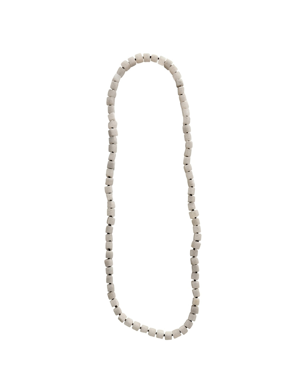 White Jade Cube Opera Necklace