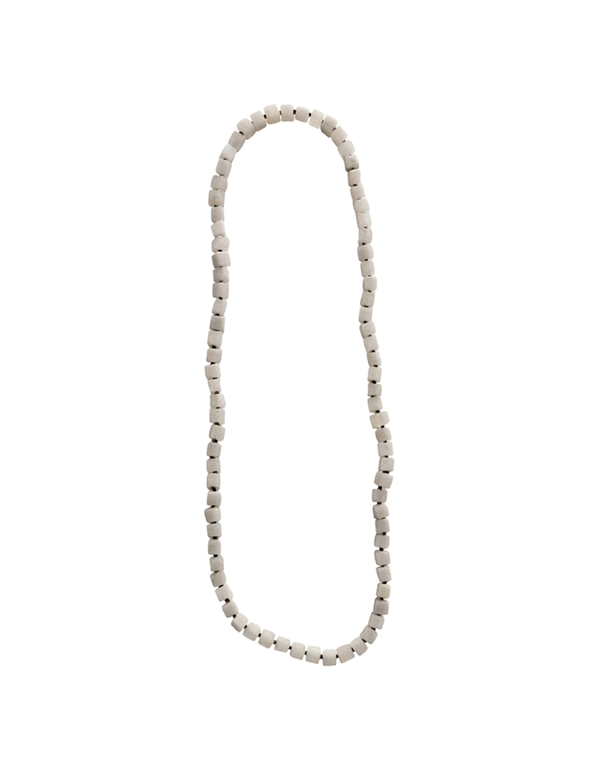 White Jade Cube Opera Necklace