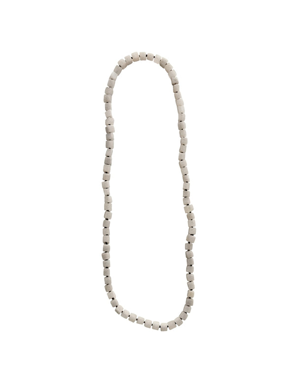 White Jade Cube Opera Necklace