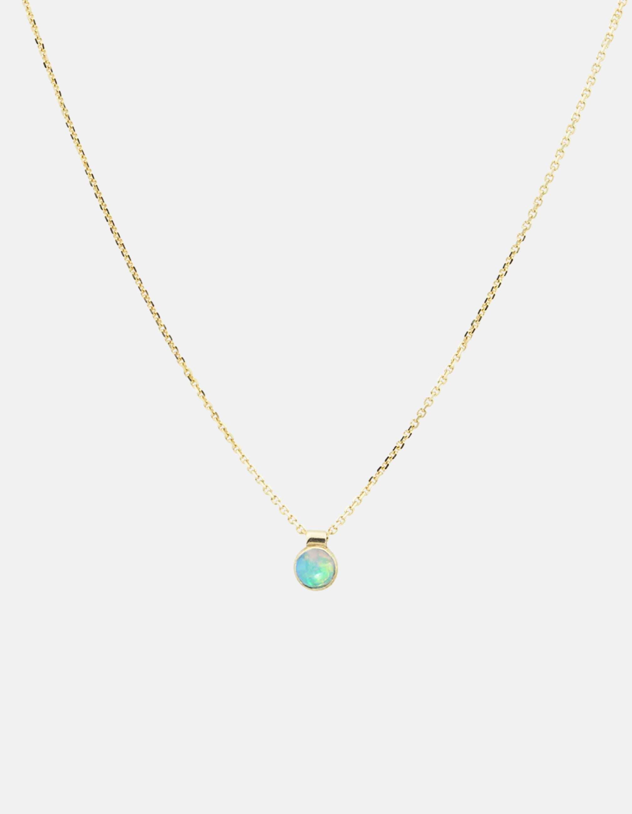 Solo Necklace, Birthstone by White/Space - At Present Jewelry
