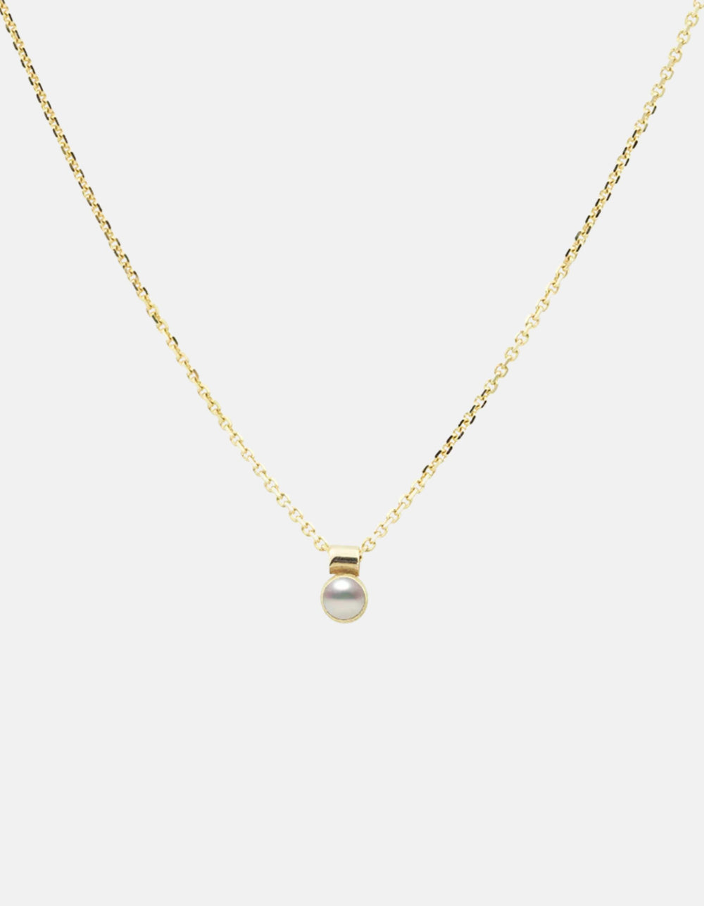 Solo Necklace, Birthstone by White/Space - At Present Jewelry