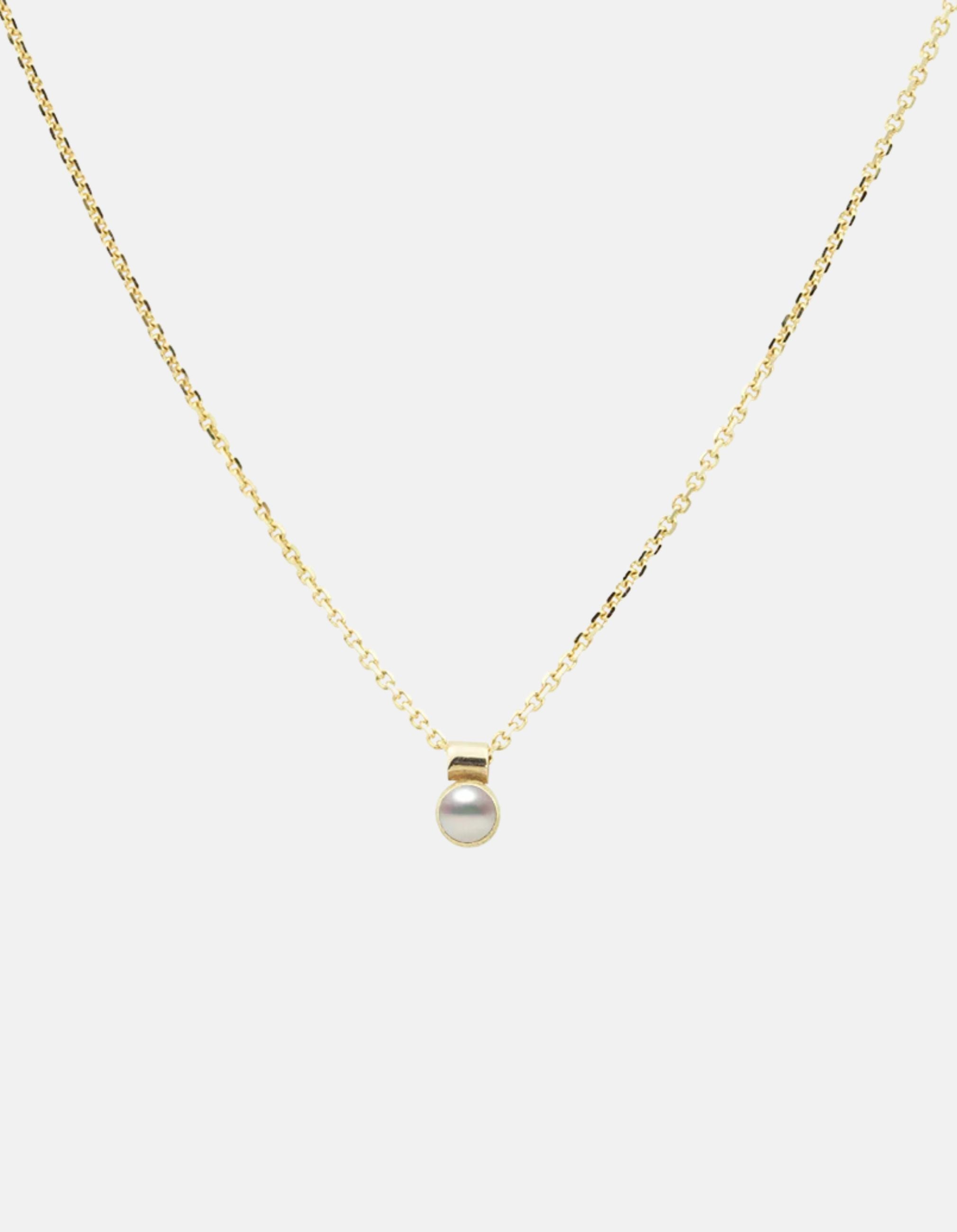 Solo Necklace, Birthstone by White/Space - At Present Jewelry