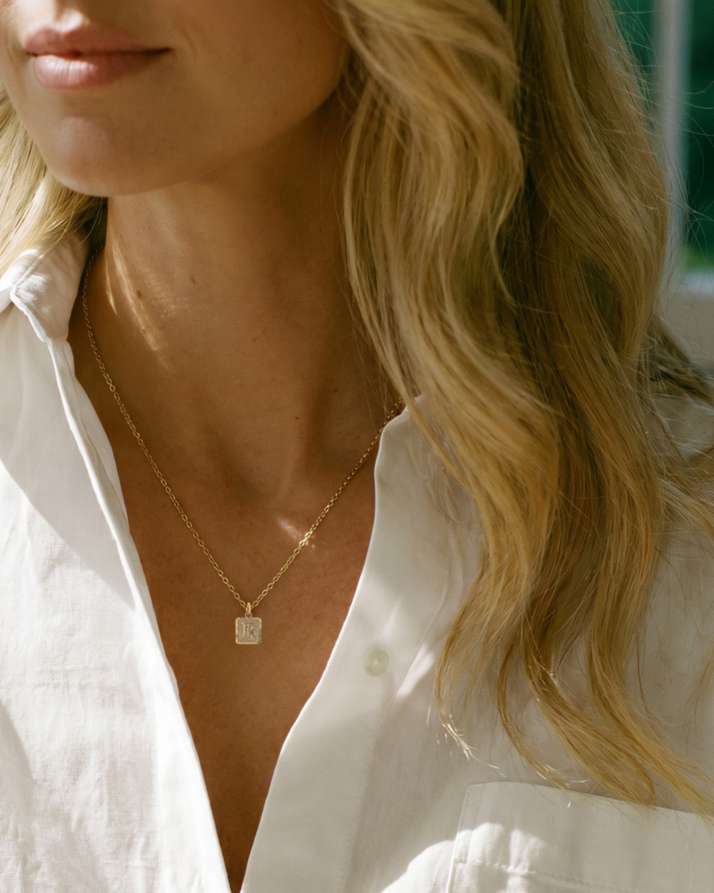 Zodiac Square Pendant