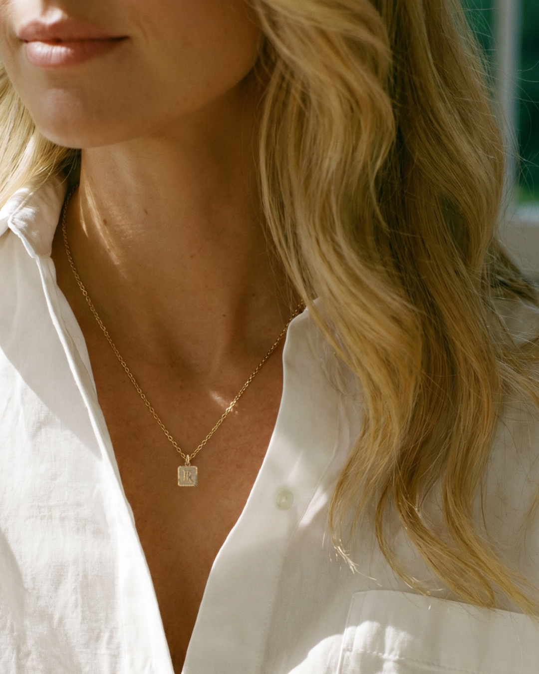 Zodiac Square Pendant