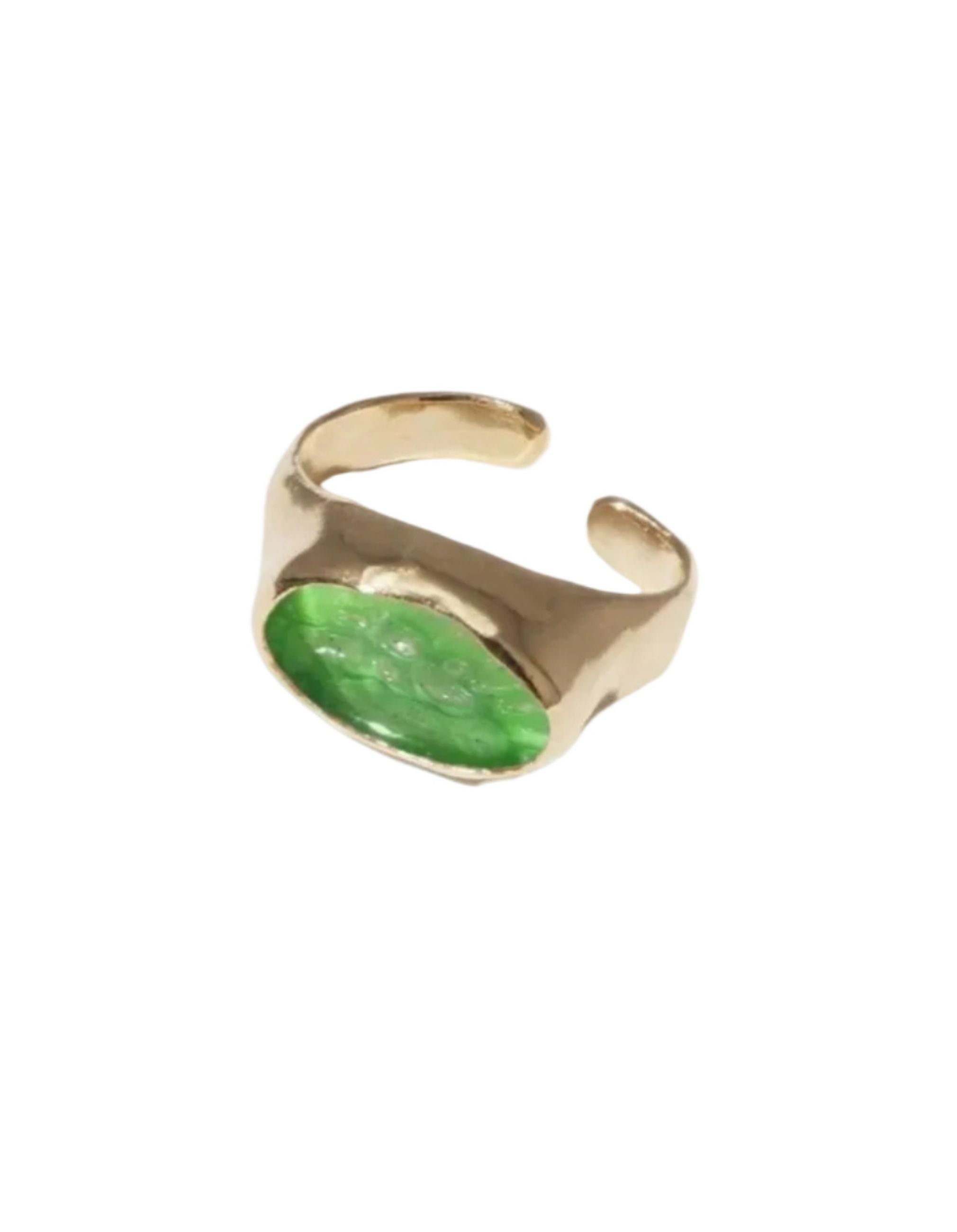 Oval Sculpture Ear Cuff