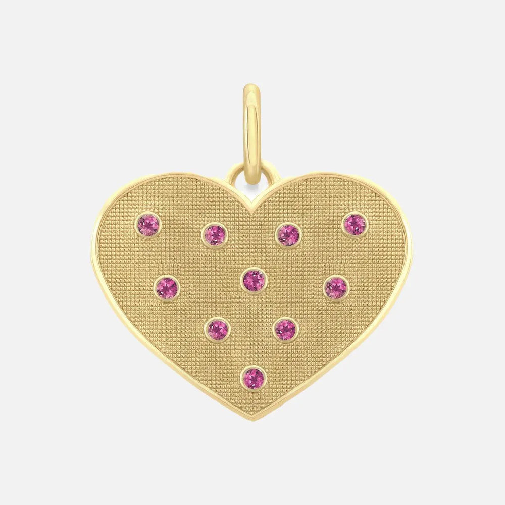 Birthstone Heart Pendant by Alice Pierre - At Present Jewelry