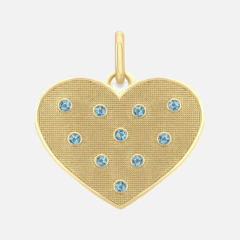 Birthstone Heart Pendant by Alice Pierre - At Present Jewelry