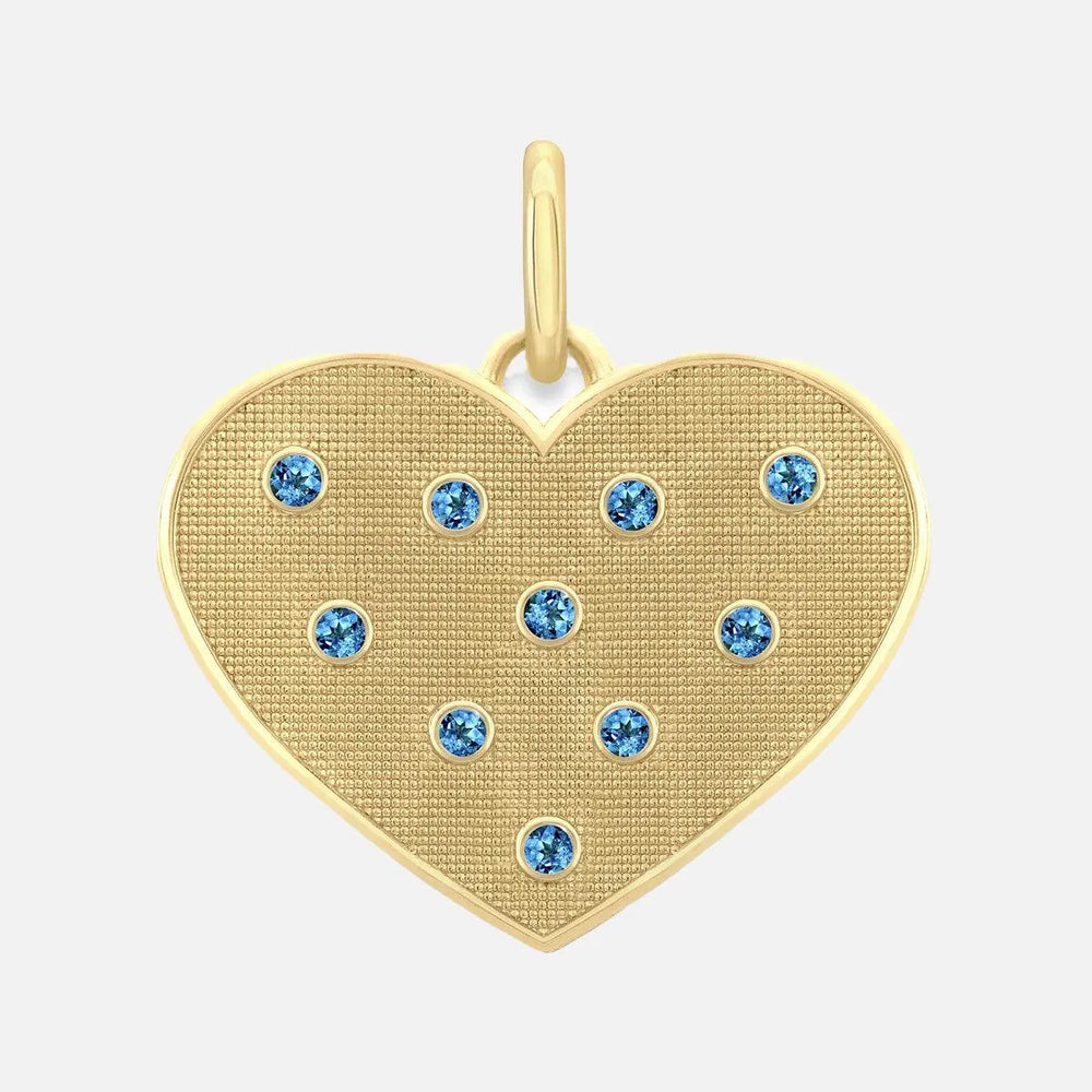 Birthstone Heart Pendant by Alice Pierre - At Present Jewelry
