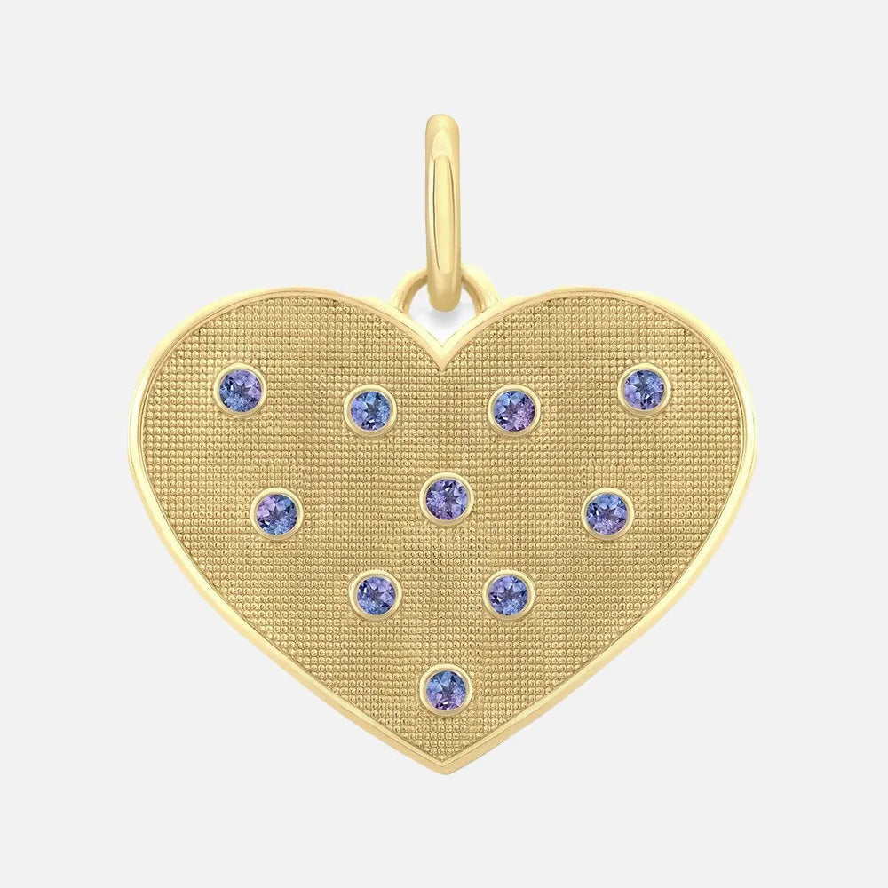 Birthstone Heart Pendant by Alice Pierre - At Present Jewelry