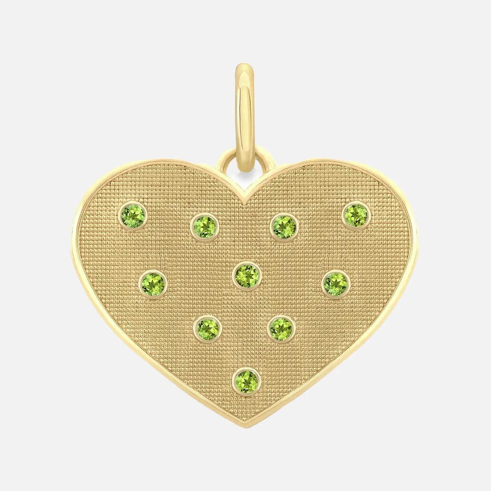 Birthstone Heart Pendant by Alice Pierre - At Present Jewelry