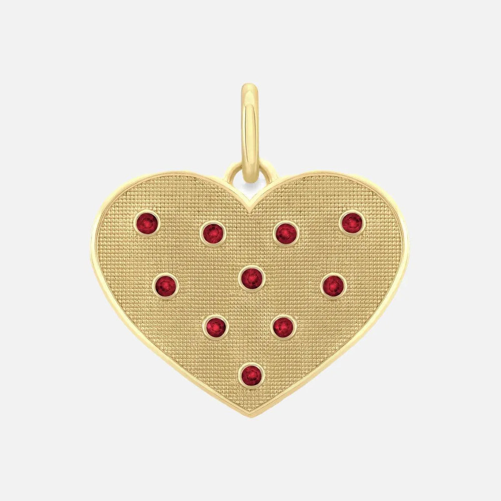 Birthstone Heart Pendant by Alice Pierre - At Present Jewelry