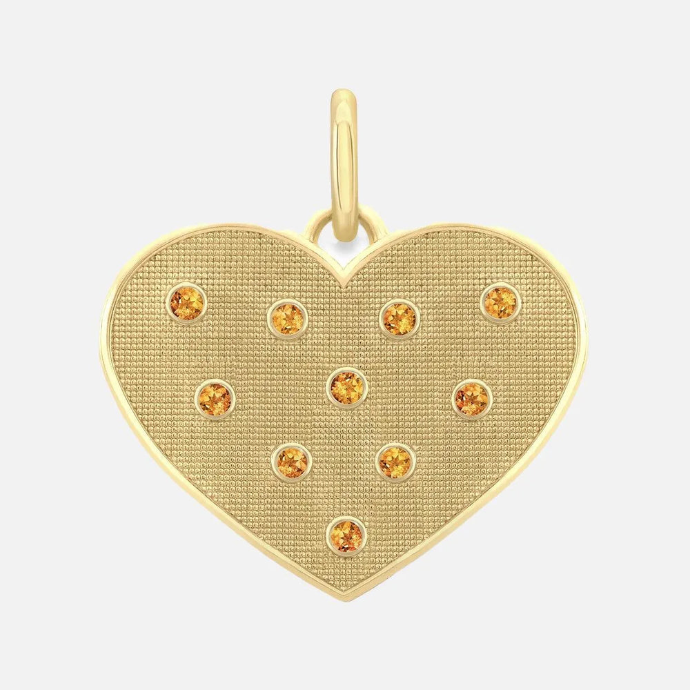 Birthstone Heart Pendant by Alice Pierre - At Present Jewelry