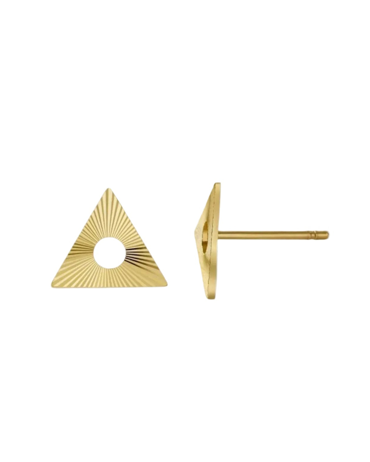 Geo Triangle Studs by Alice Pierre - At Present Jewelry