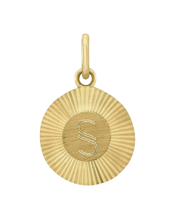 Mini Vinyl Initial Pendant by Alice Pierre - At Present Jewelry