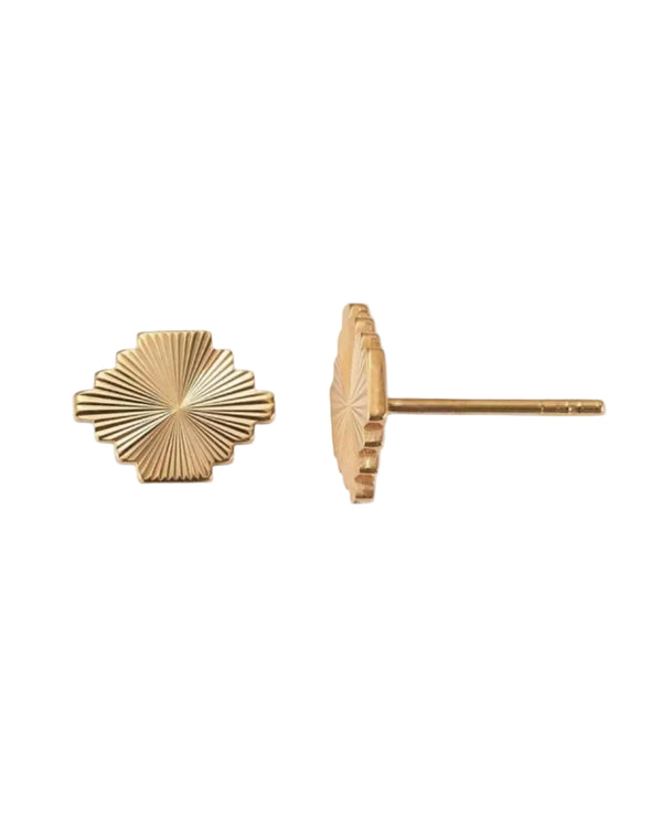 Puzzle Stud Earrings by Alice Pierre - At Present Jewelry