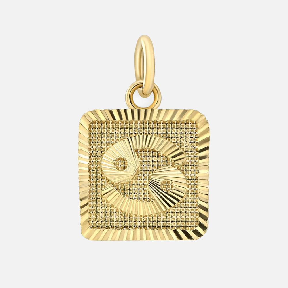 Zodiac Square Pendant by Alice Pierre - At Present Jewelry