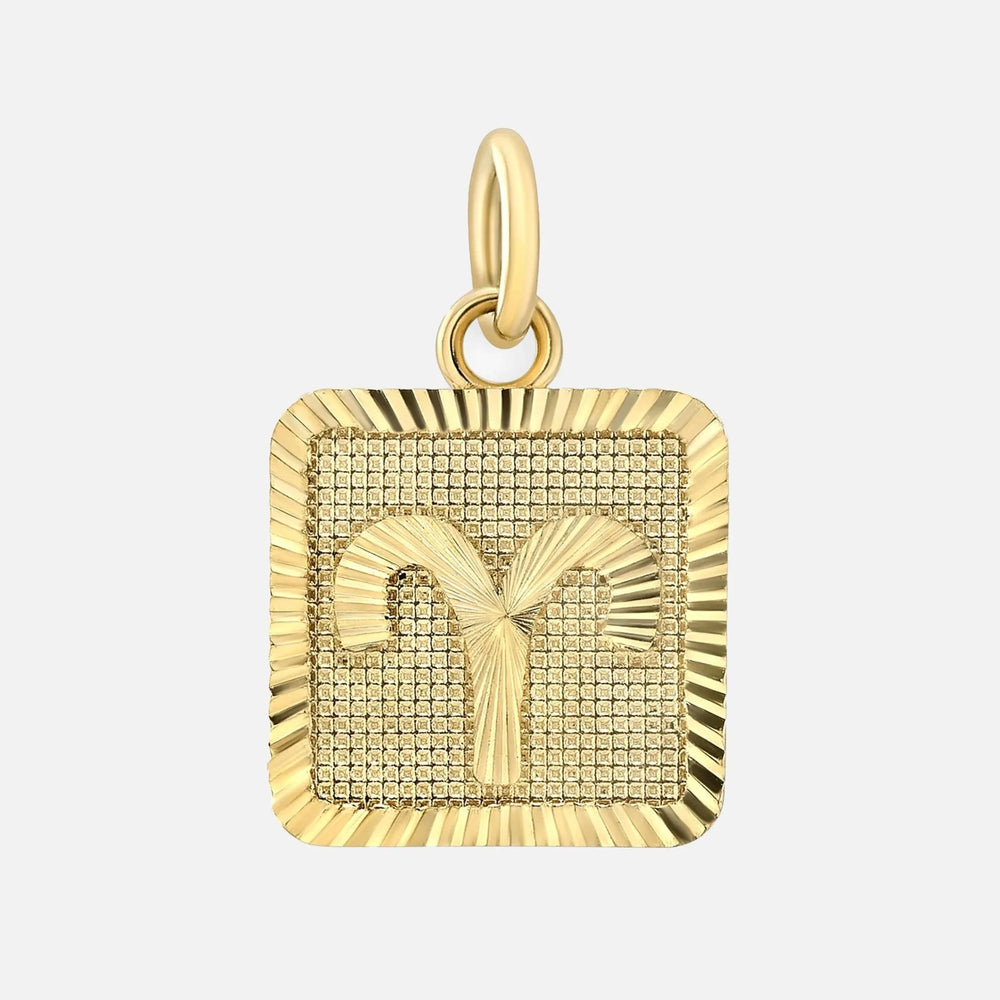 Zodiac Square Pendant by Alice Pierre - At Present Jewelry