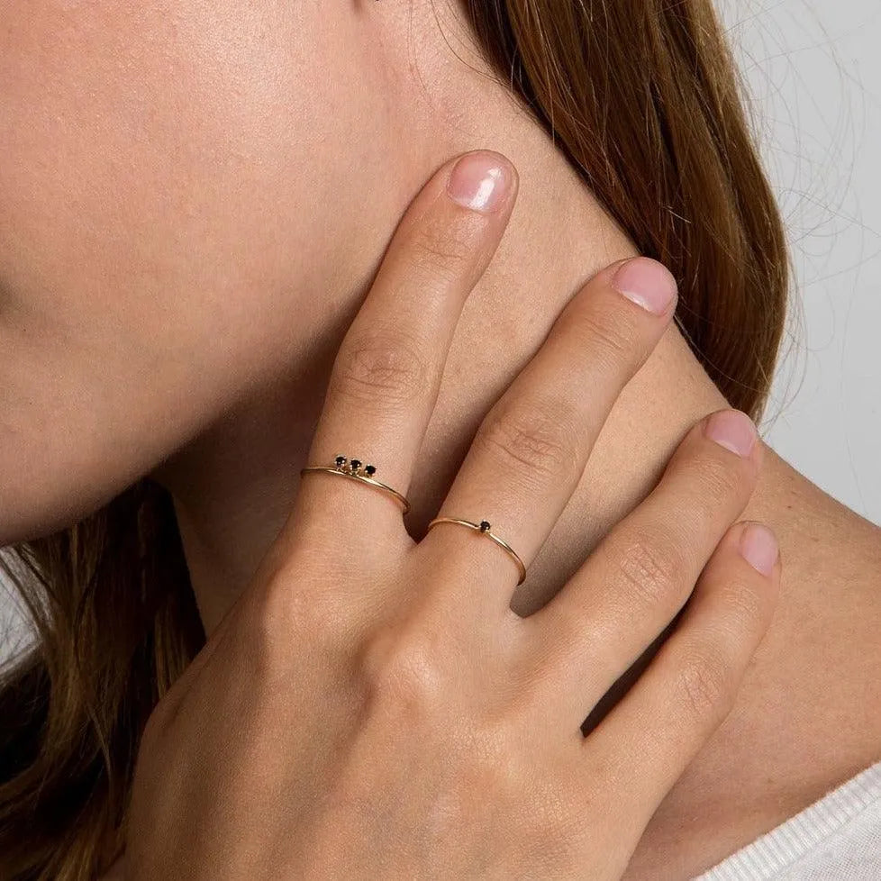 Floating Diamond Ring by A.M. Thorne - At Present Jewelry