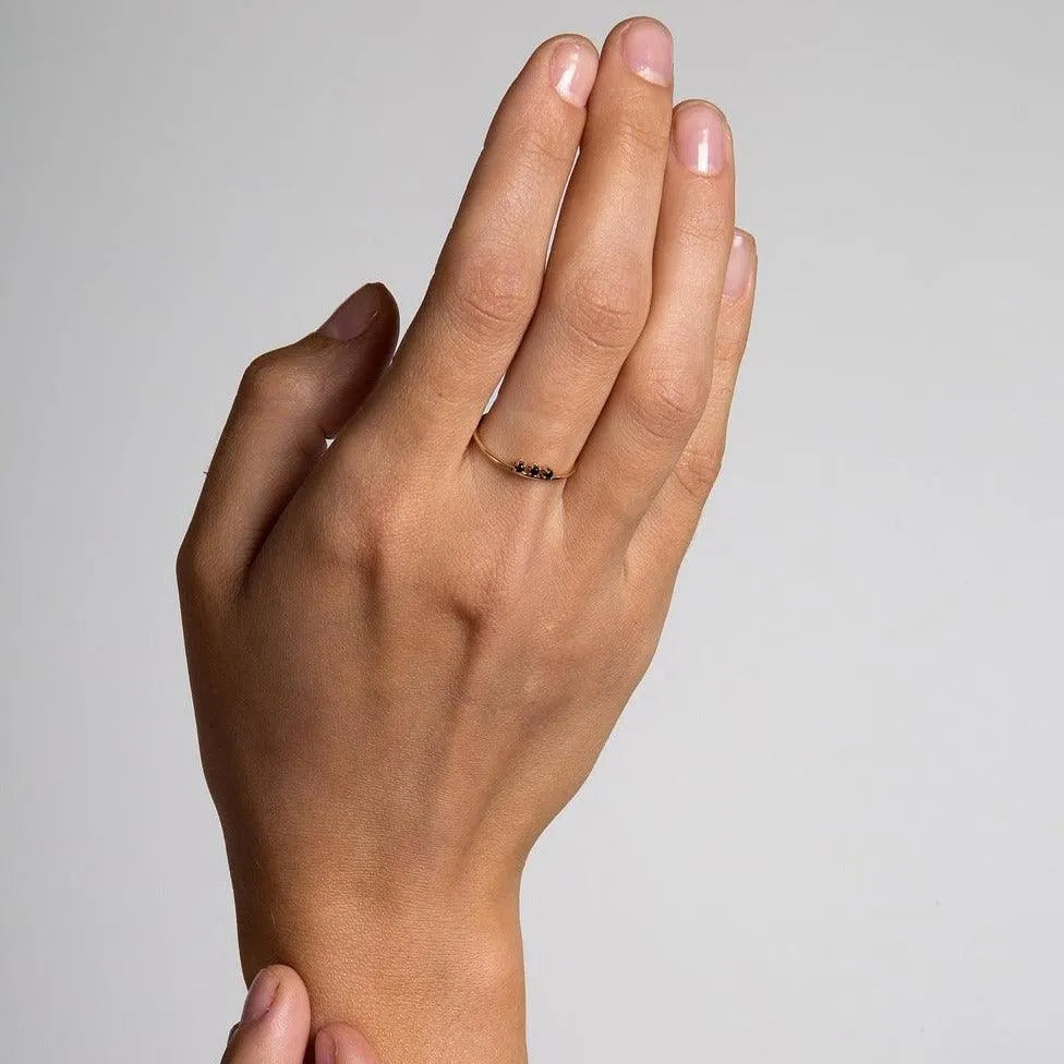 Floating Diamond Ring by A.M. Thorne - At Present Jewelry