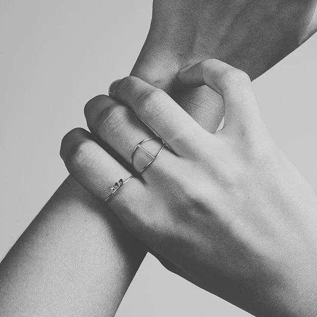 Floating Diamond Ring by A.M. Thorne - At Present Jewelry