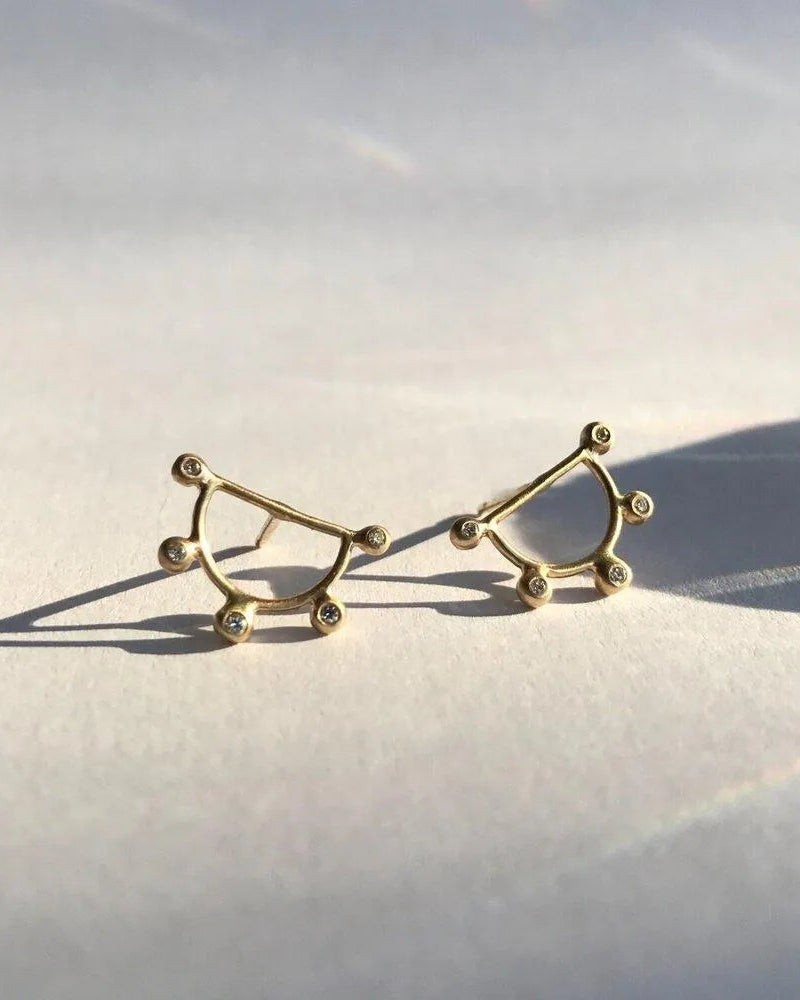 Light Beam Studs by A.M. Thorne - At Present Jewelry