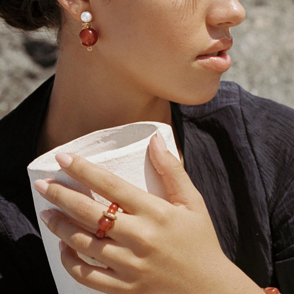 At Dusk Earrings by Anita Berisha - At Present Jewelry