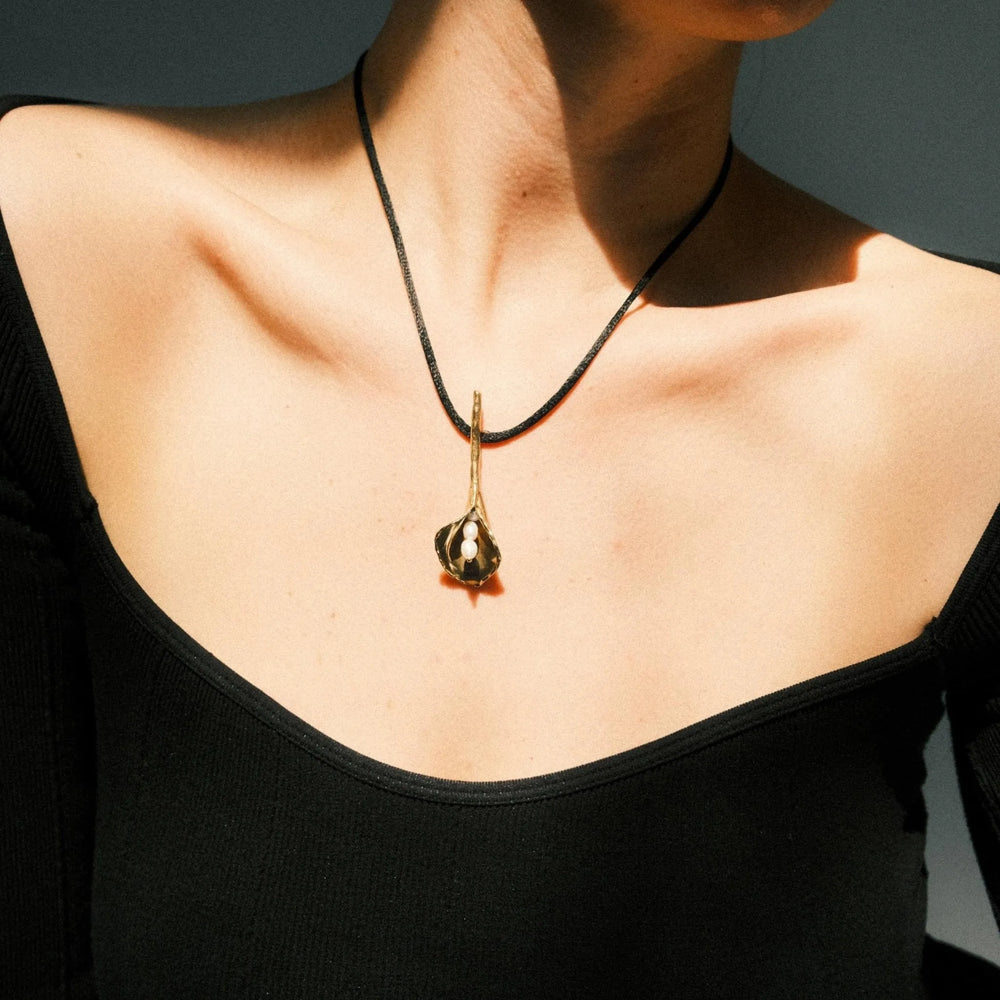 Calla Lily Pendant by Anita Berisha - At Present Jewelry