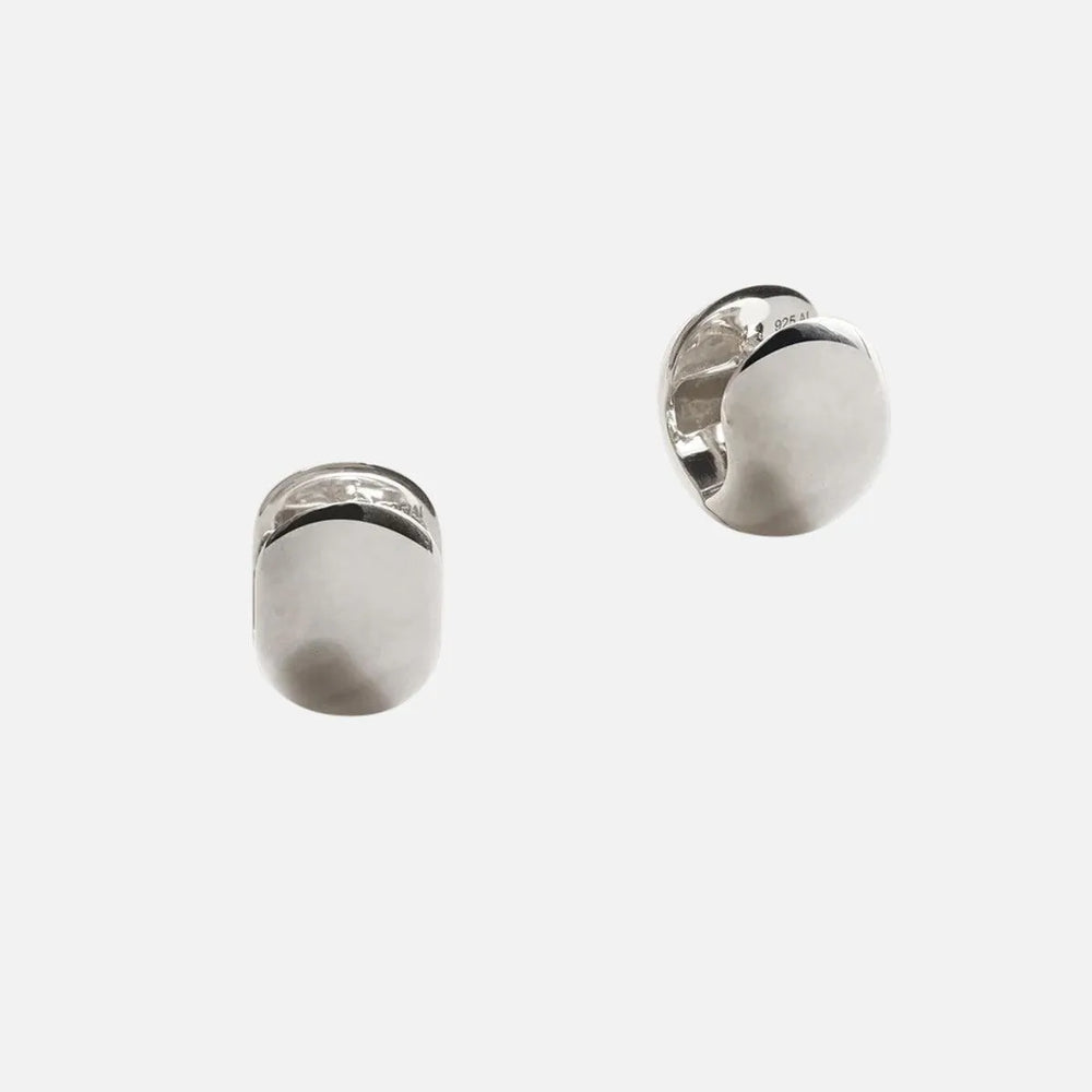 Cigar Band Hoop Earrings, Small by Annika Inez - At Present Jewelry