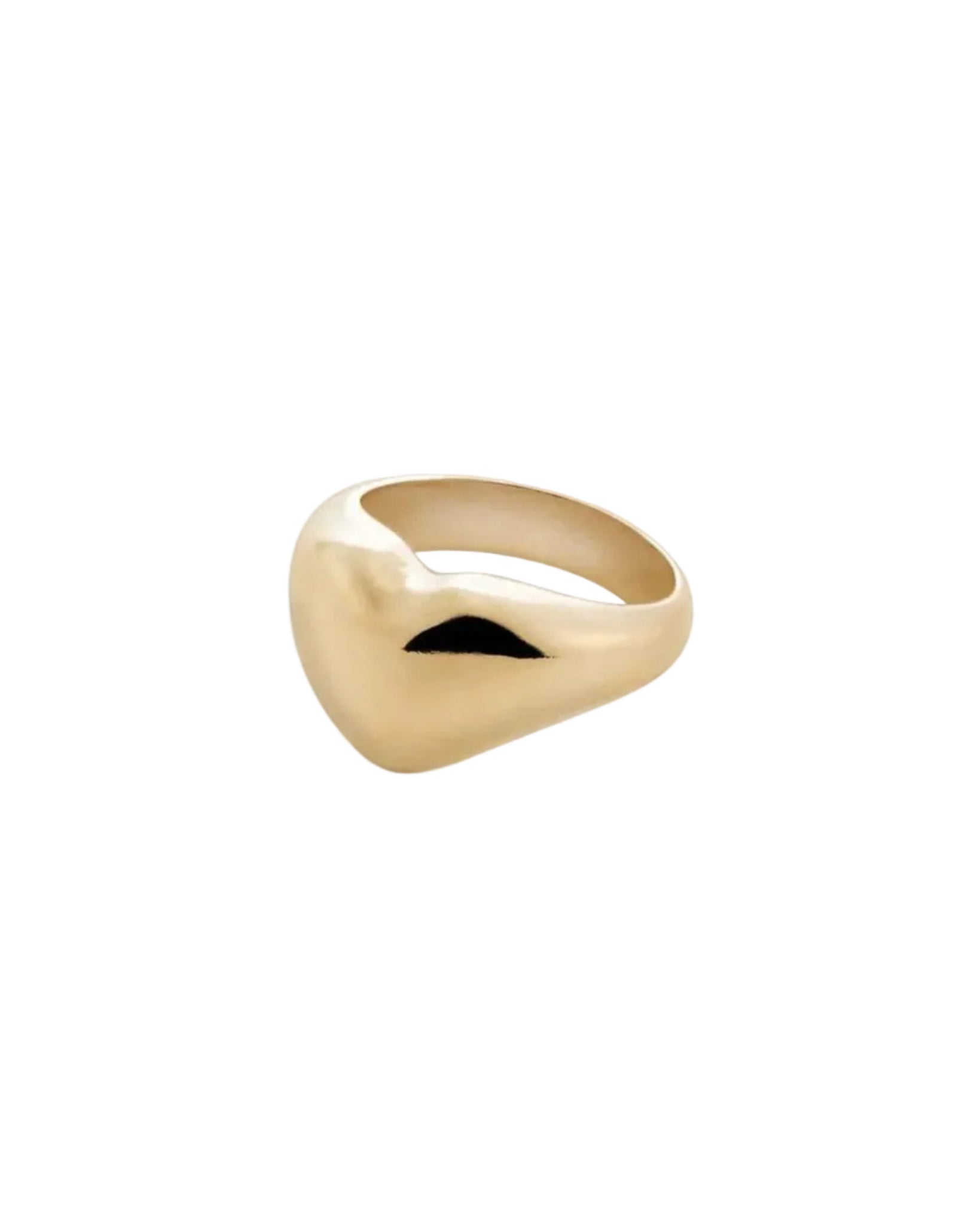 Bigger Heart Ring, Gold by Annika Inez - At Present Jewelry