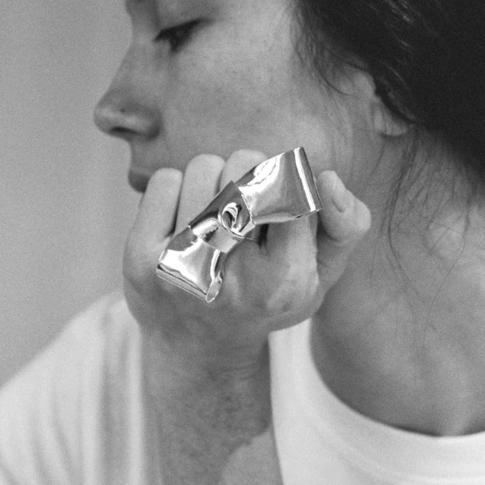 Grand Cravat Ring by Annika Inez - At Present Jewelry