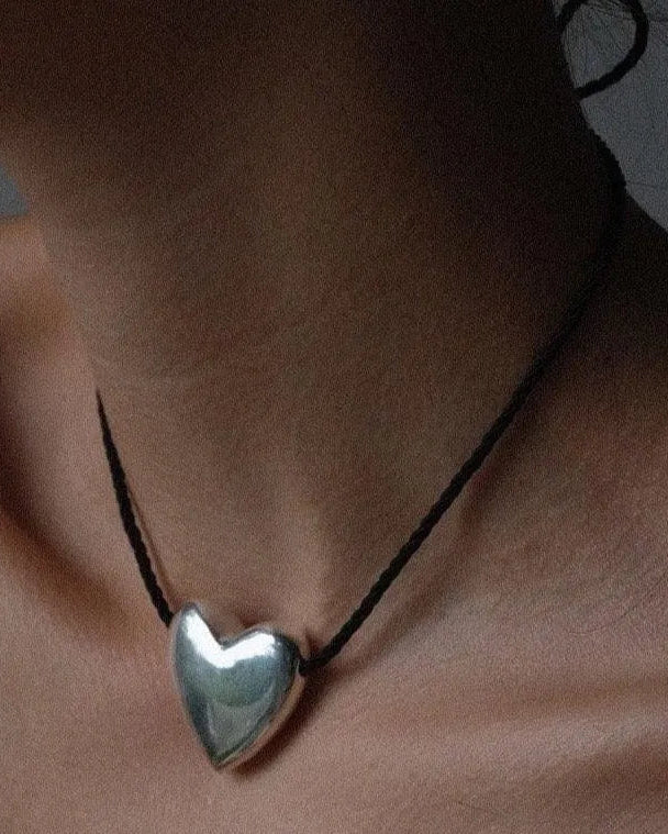 Large Heart Necklace by Annika Inez - At Present Jewelry