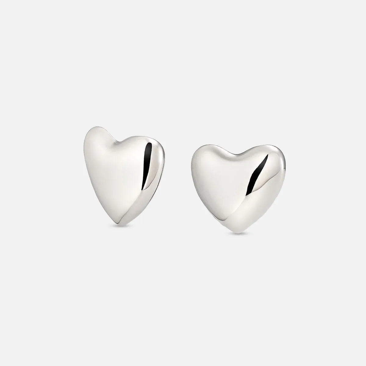 Voluptuous Heart Earrings, Large - At Present