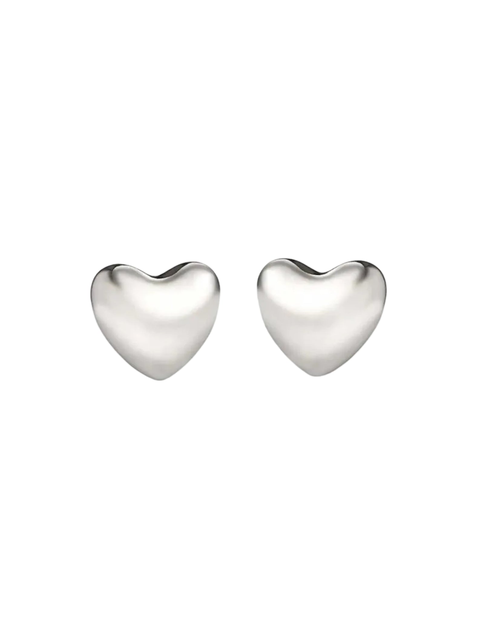 Voluptuous Heart Earrings, Small by Annika Inez - At Present Jewelry