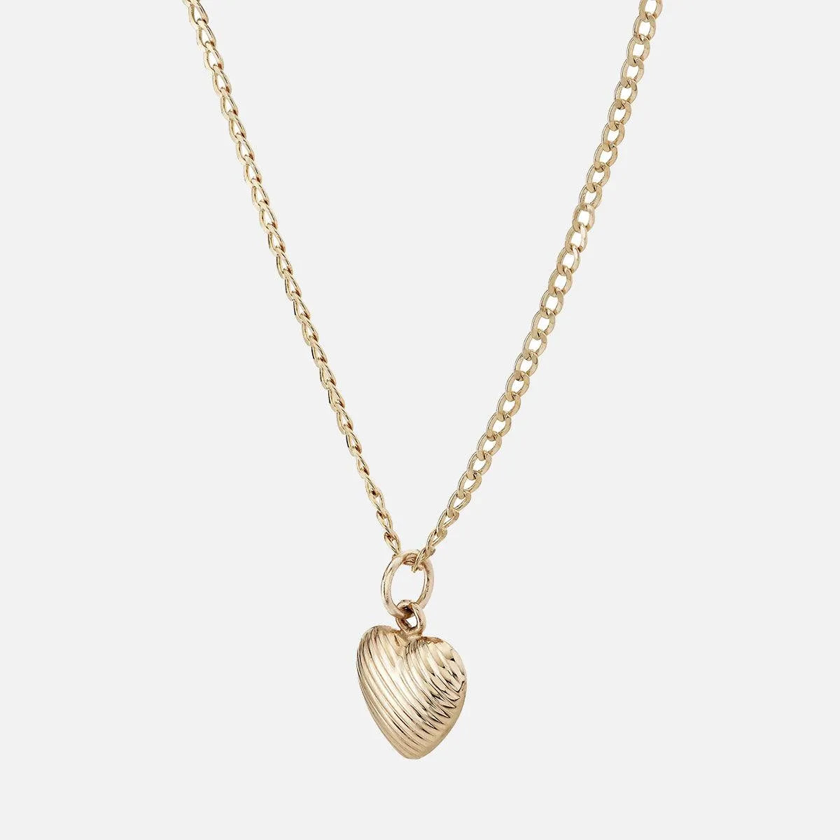 Etched Helium Heart Charm - At Present