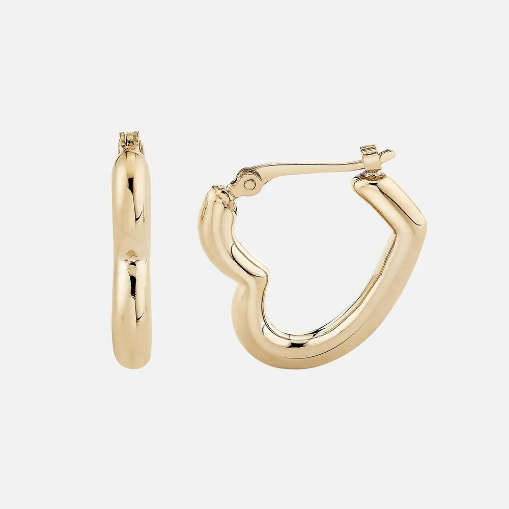 Junior Heart Helium Hoops by Ariel Gordon Jewelry - At Present Jewelry