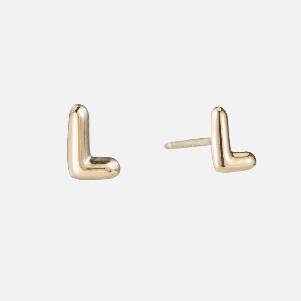 Mini Helium Initial Studs by Ariel Gordon Jewelry - At Present Jewelry