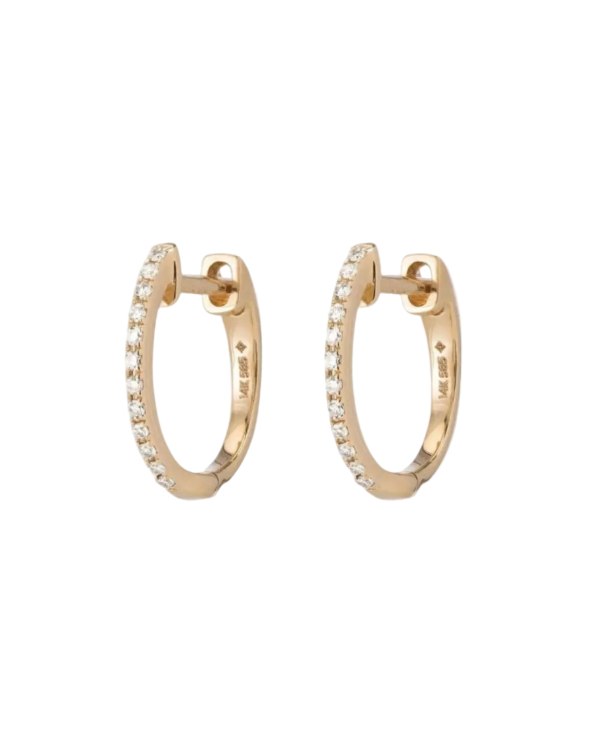 Pavé Huggies by Ariel Gordon Jewelry - At Present Jewelry