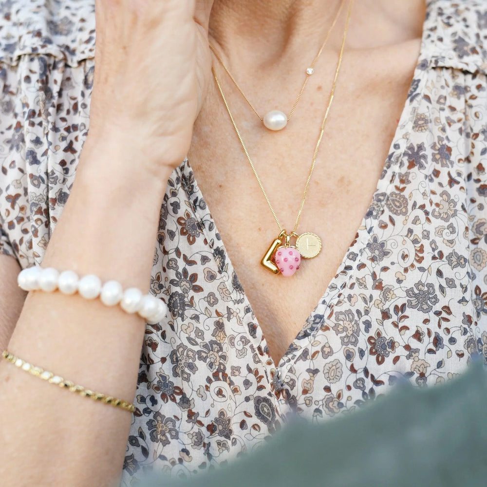 Strawberry Opal Pendant by Ariel Gordon Jewelry - At Present Jewelry