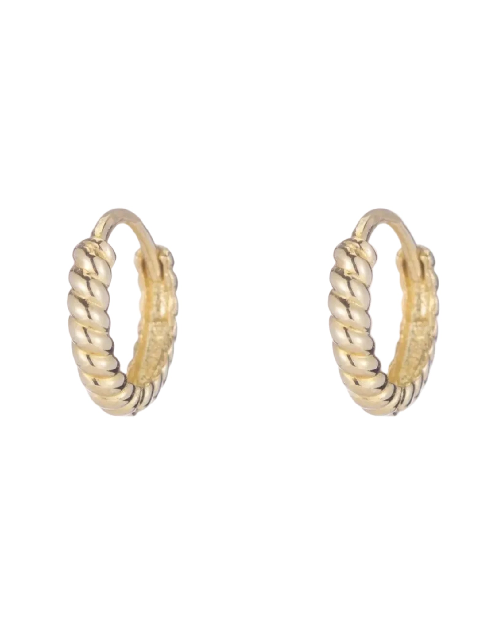 Twisted Petite Hoops by Ariel Gordon Jewelry - At Present Jewelry