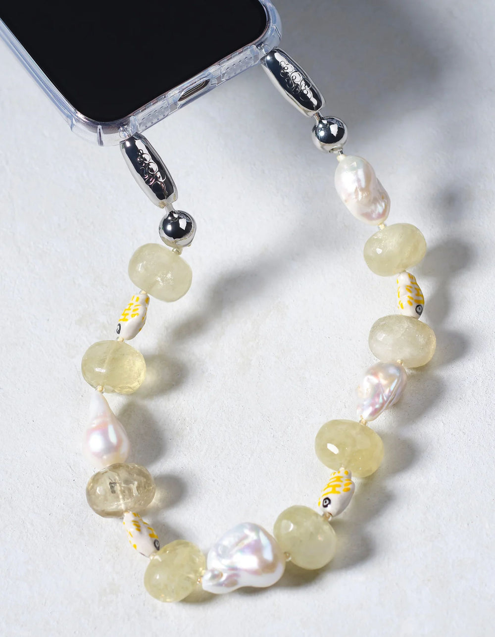 Baroque Pearl and Stone Wristlet