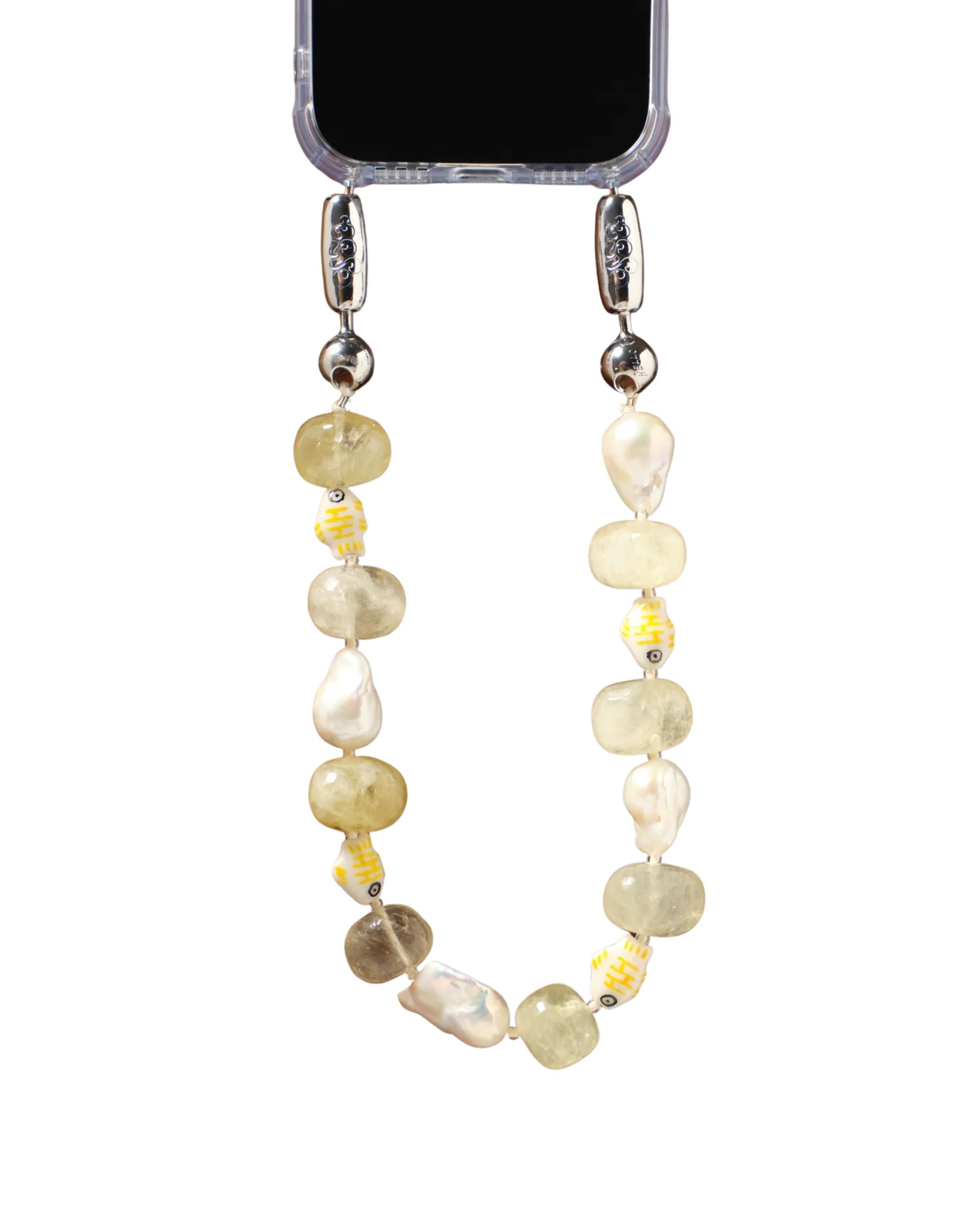 Baroque Pearl and Stone Wristlet