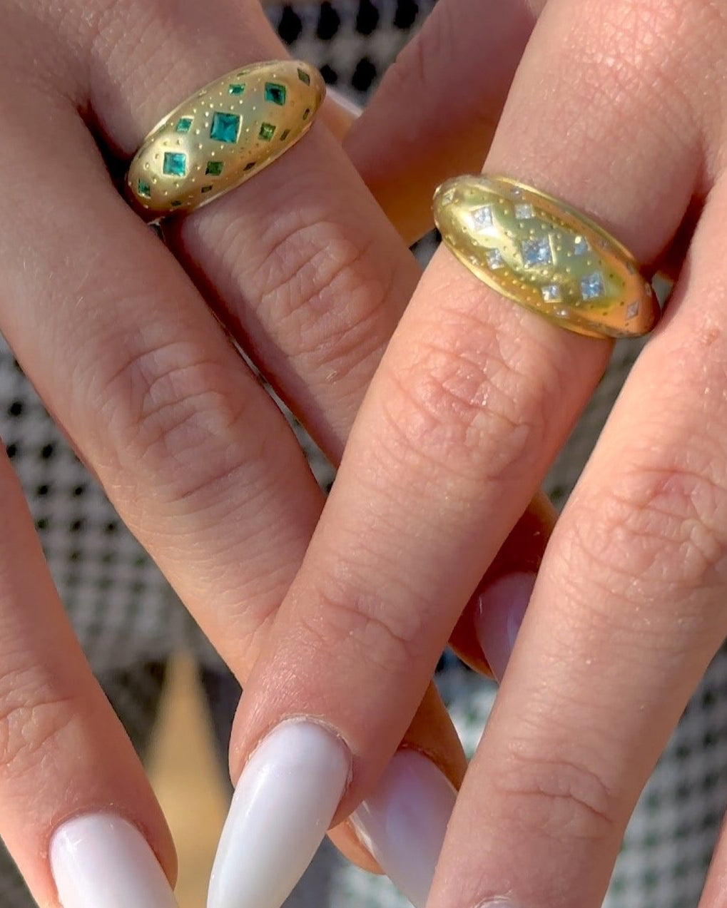 Emerald Chaos Band by Meredith Young - At Present Jewelry