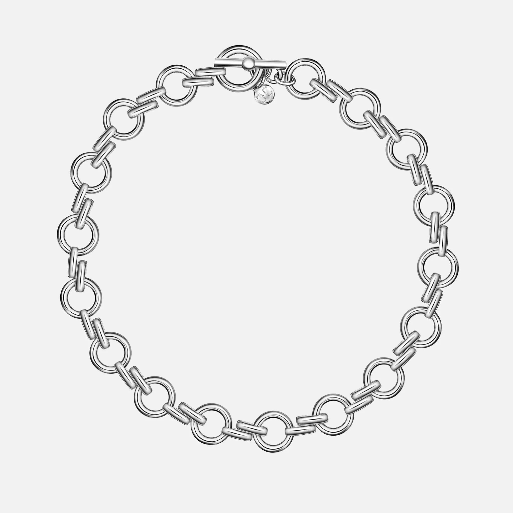 Italian Chain Necklace - Rhodium (silver - tone) - At Present