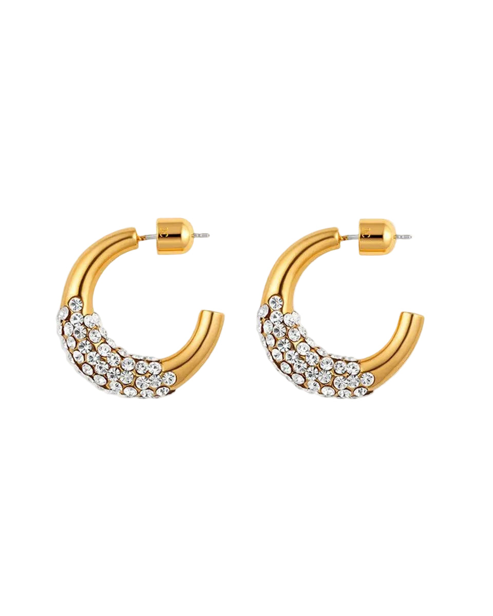 Pavé Hoop Earring - At Present