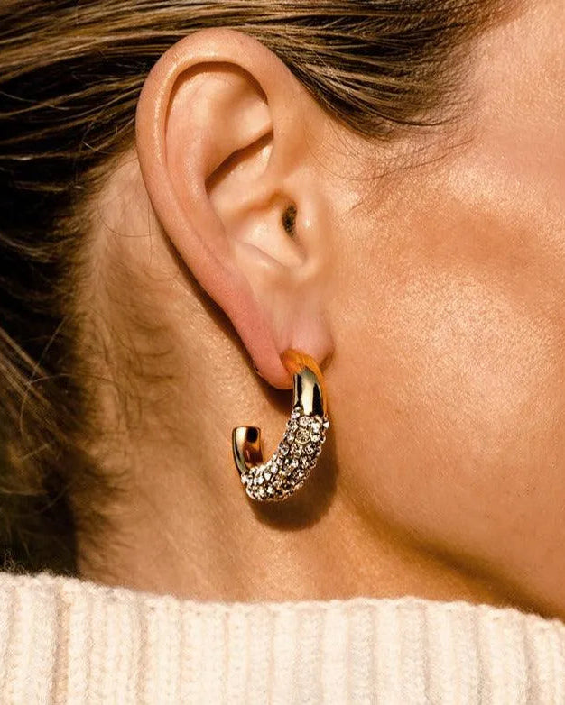 Pavé Hoop Earring - At Present