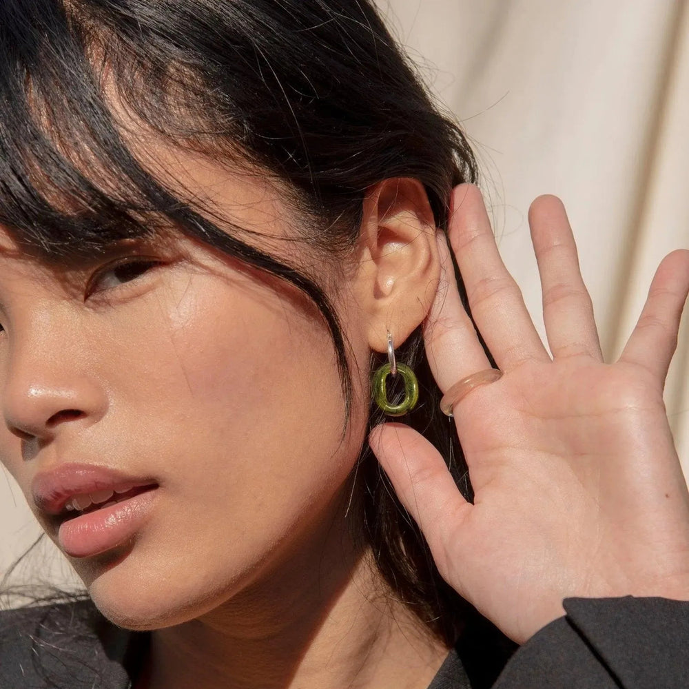 In The Loop Hoops, Small by CLED - At Present Jewelry