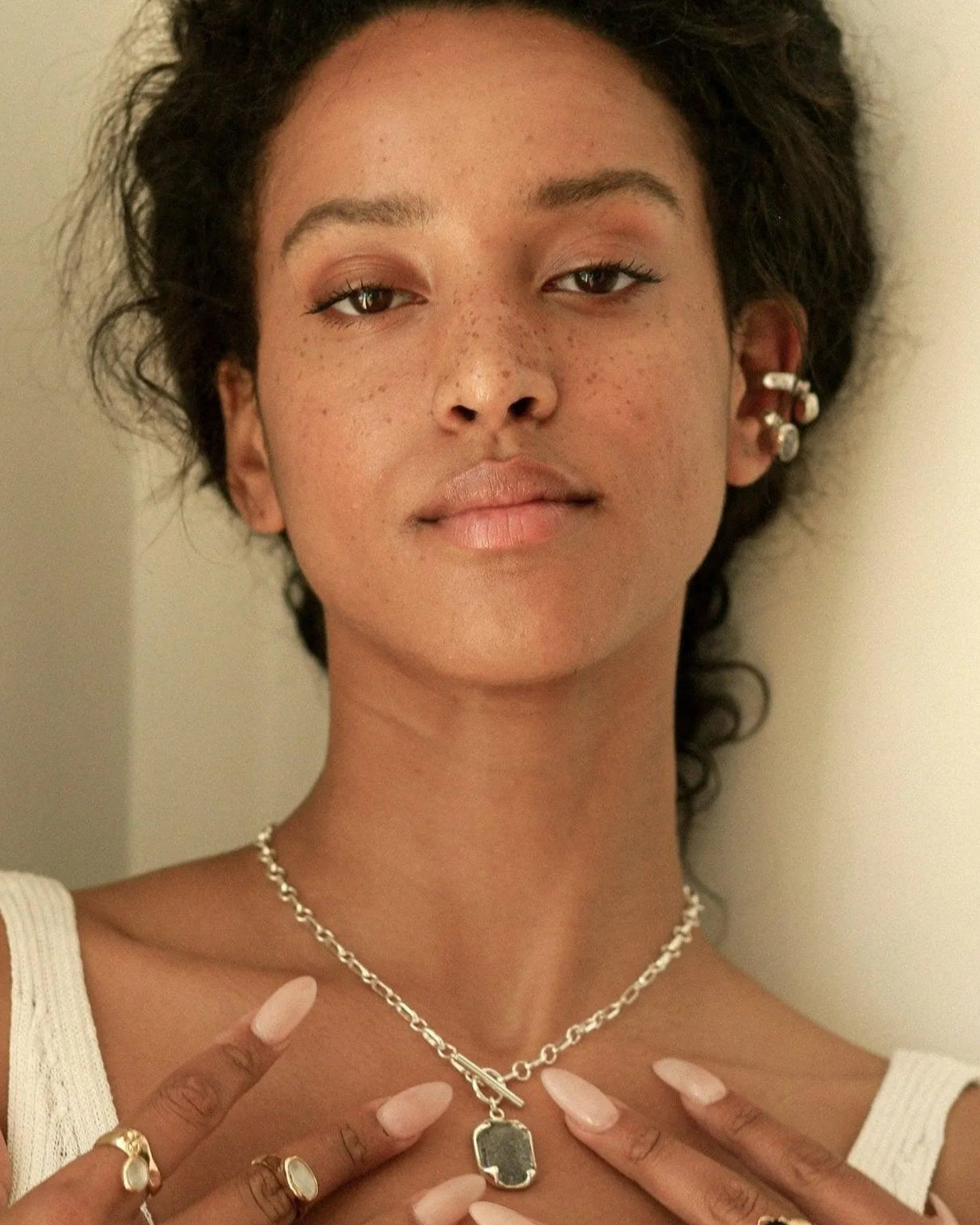 Oval Sculpture Ear Cuff by CLED - At Present Jewelry